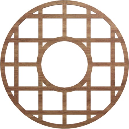 Ekena Millwork O'Neal Wood Fretwork Pierced Ceiling Medallion, Walnut, 20"OD x 7 1/4"ID x 1/4"T CMWP20X20X0250ONWA
